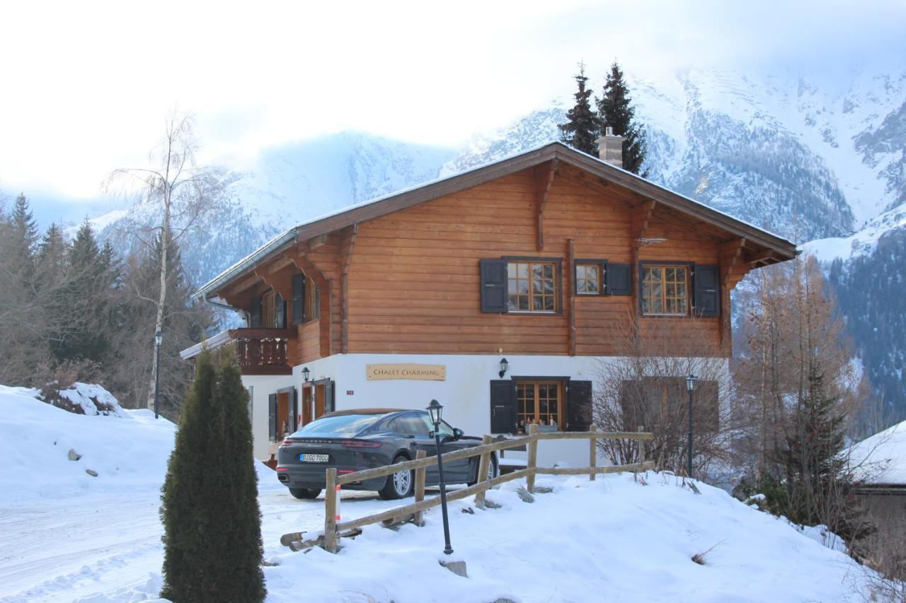 Chalet Charming Grächen Esterno foto