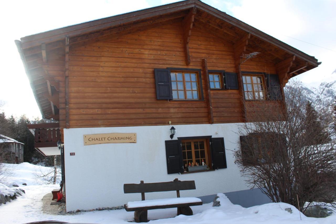 Chalet Charming Grächen Esterno foto